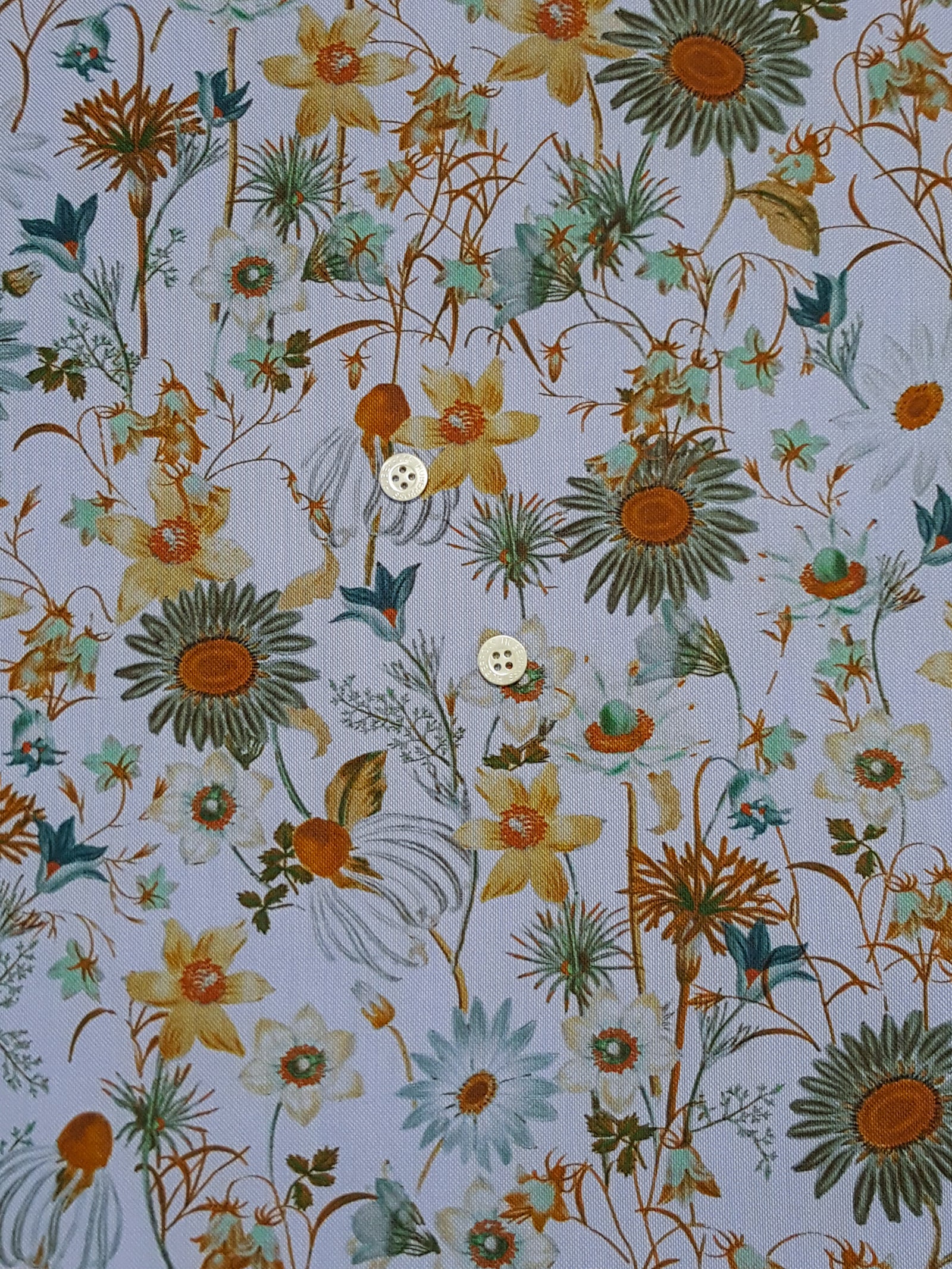 HUBERROSS 100% Oxford Panama Cotton Prints Cloth Made In Italy Width: 58'' / 150cm