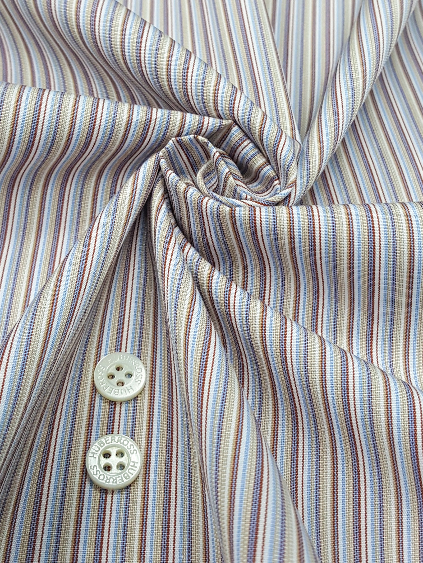 HUBERROSS 100's by 100's 2 plys Poplin Cotton 100% Egyptian Cotton Cloth Made in Italy Width: 58'' / 150cm