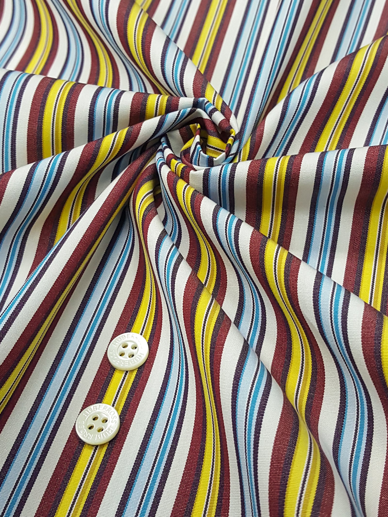 HUBERROSS 100's by 100's 2 plys Poplin Cotton 100% Egyptian Cotton Cloth Made in Italy Width: 58'' / 150cm