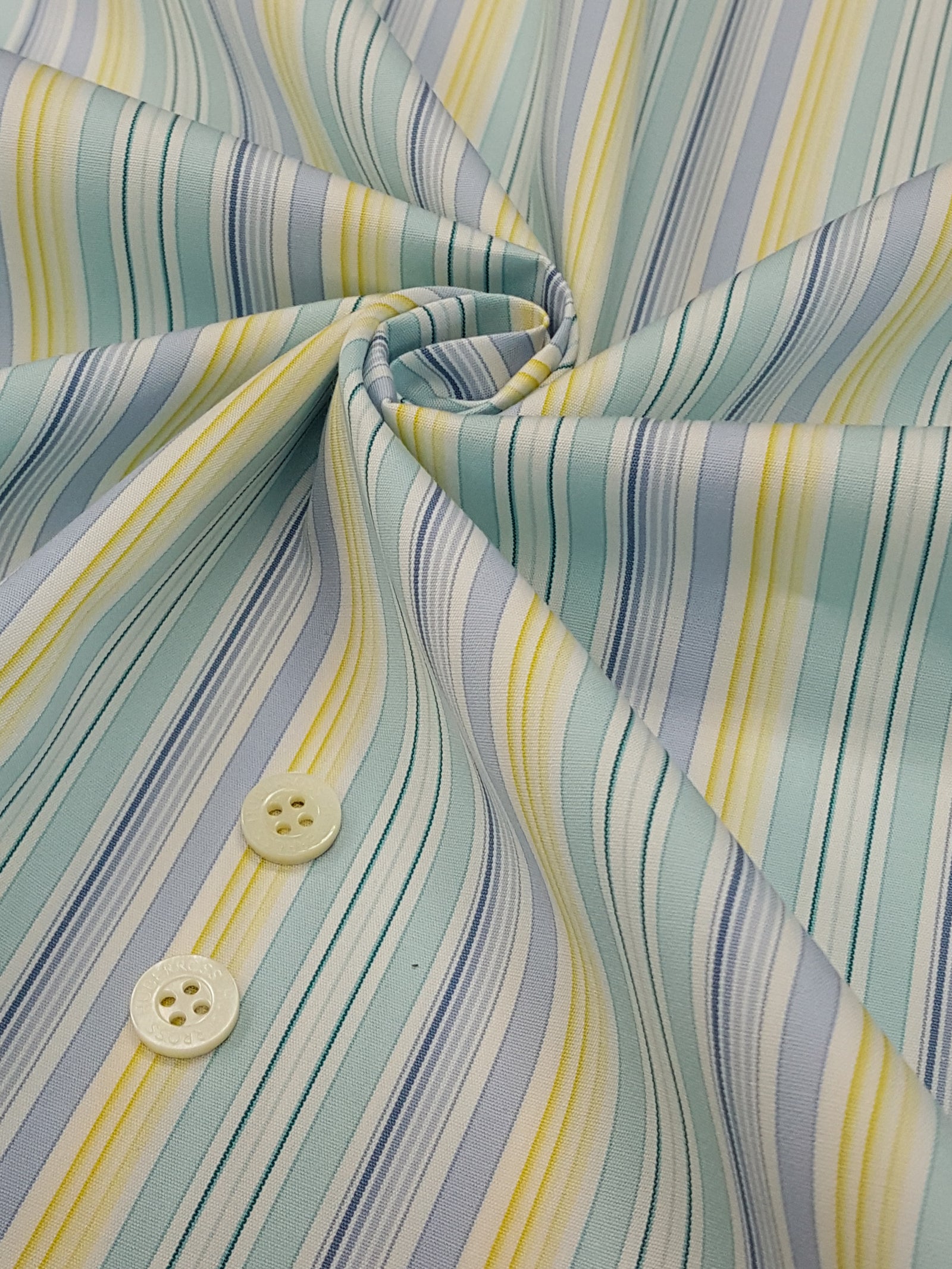 HUBERROSS 100's by 100's 2 plys Poplin Cotton 100% Egyptian Cotton Cloth Made in Italy Width: 58'' / 150cm