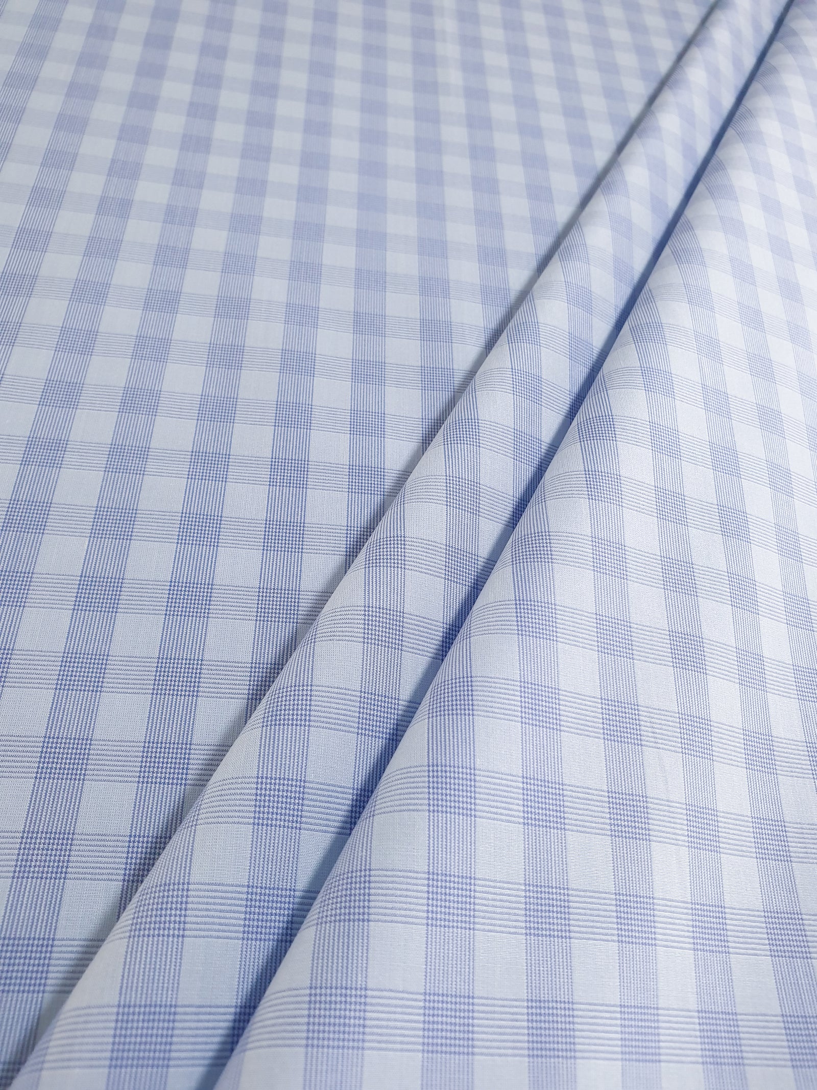 959.196 Blue on Blue 2.5cm Checks