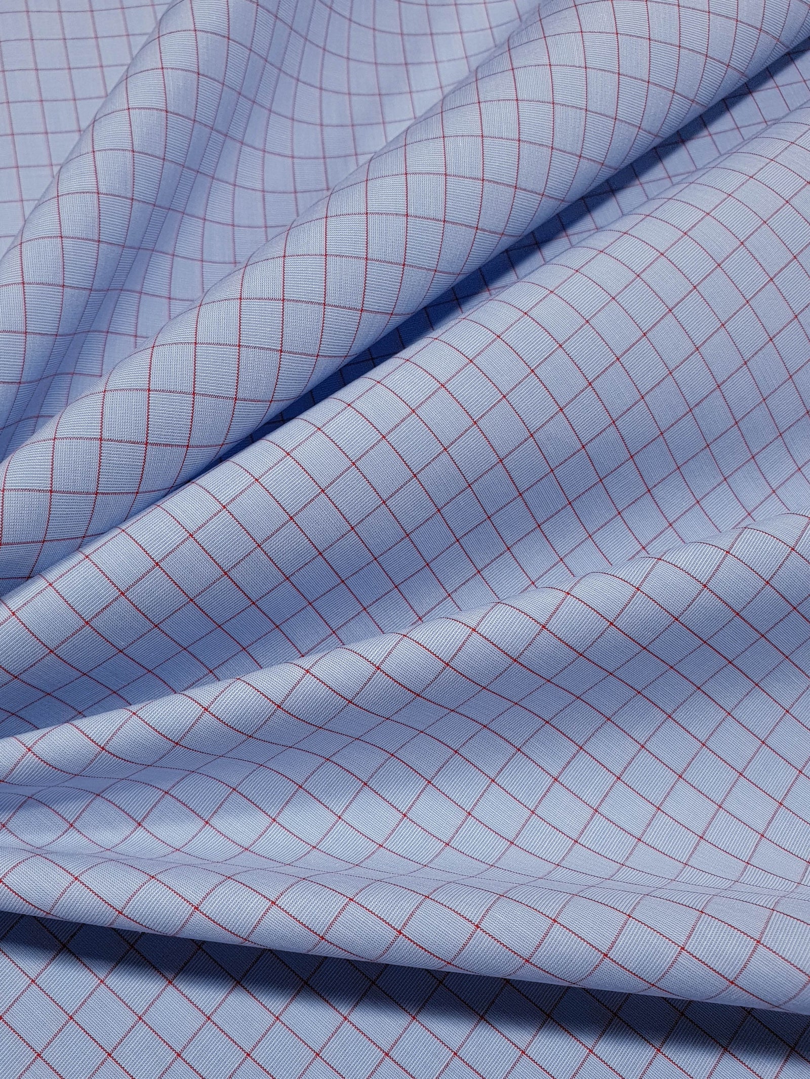 959.197 Blue with Wine Red 6mm Checks