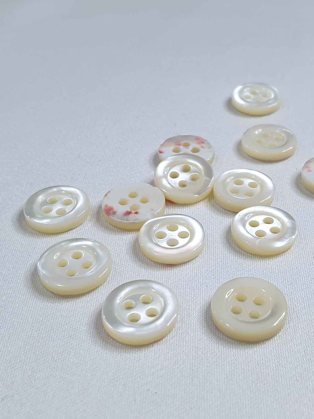 SP05 HUBERROSS Classic Trocus Shell Buttons in White , Grey and Brown