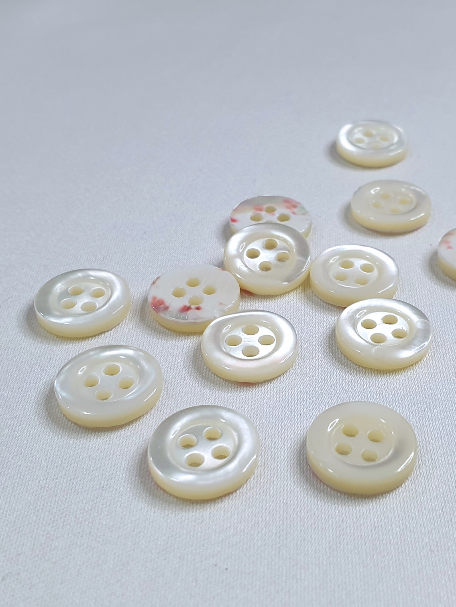 SP05 HUBERROSS Classic Trocus Shell Buttons in White , Grey and Brown