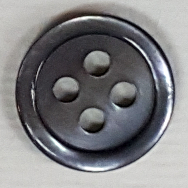 SP17 Arsenic Grey HUBERROSS Trocus Shell Buttons for Shirtings