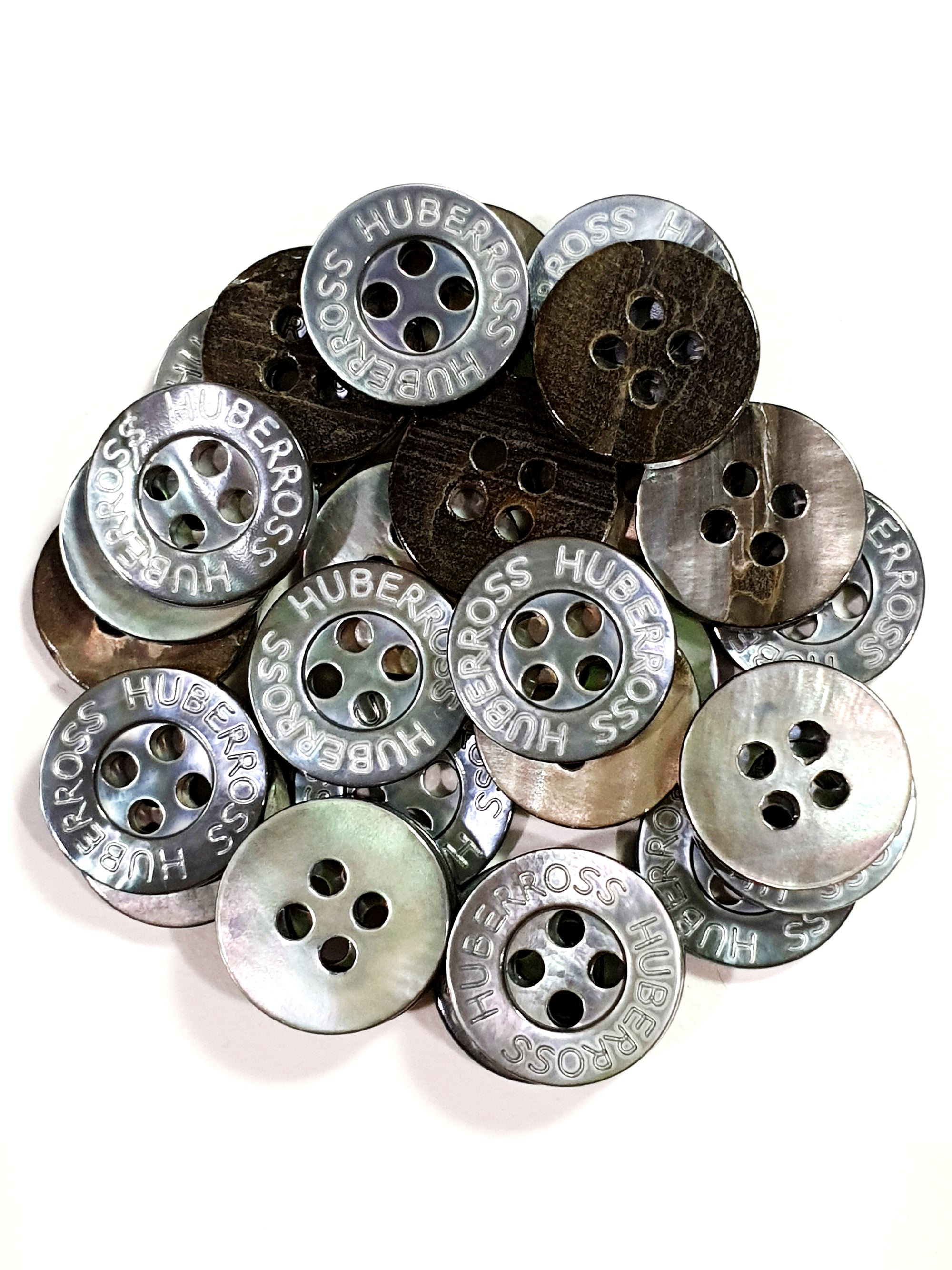 SH01 HUBERROSS Engraved Trocus Shell Buttons