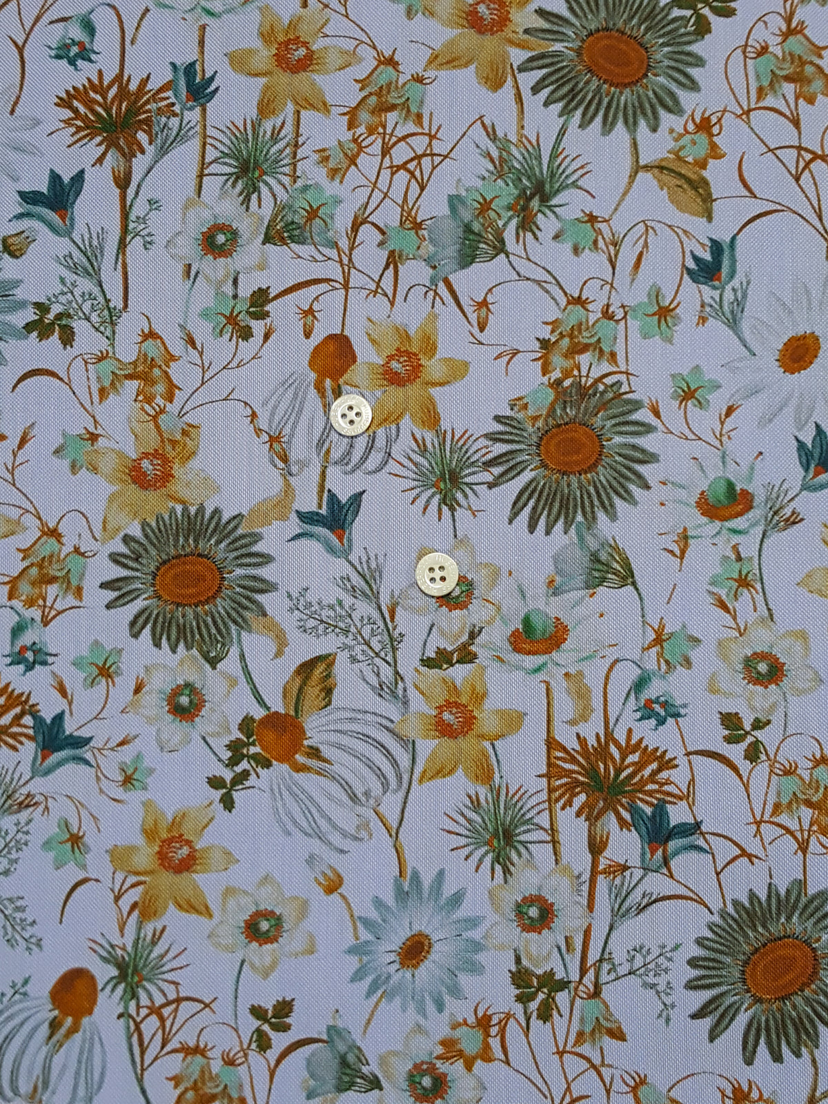 HUBERROSS 100% Oxford Panama Cotton Prints Cloth Made In Italy Width: 58'' / 150cm