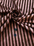 HUBERROSS Special Design with Fluffy stripes Cotton 100% Egyptian Cotton Cloth Made in Italy  Width: 58'' / 150cm  Last piece 2.1m at Special Price