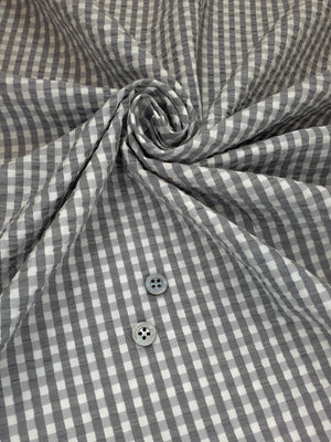HUBERROSS Seersuckers 100% Egyptian Cotton Cloth Made in Italy  Width: 58'' / 150cm