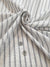 HUBERROSS Seersucker Grey stripes on white  100% Egyptian Cotton Cloth Made in Italy  Width: 58'' / 150cm