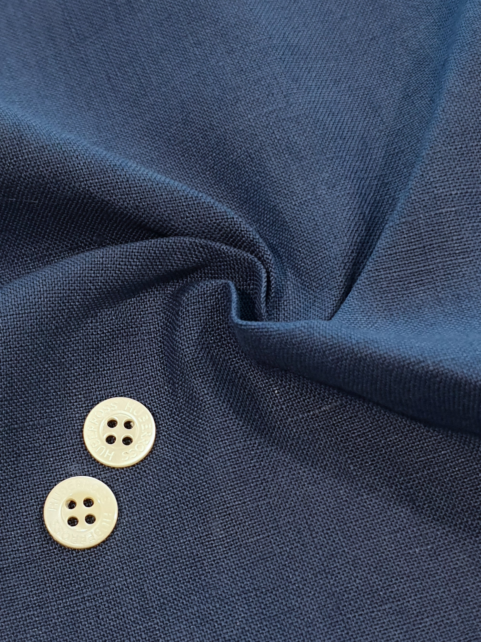 950.052 Medium Blue Irish Linen Suiting Fabrics