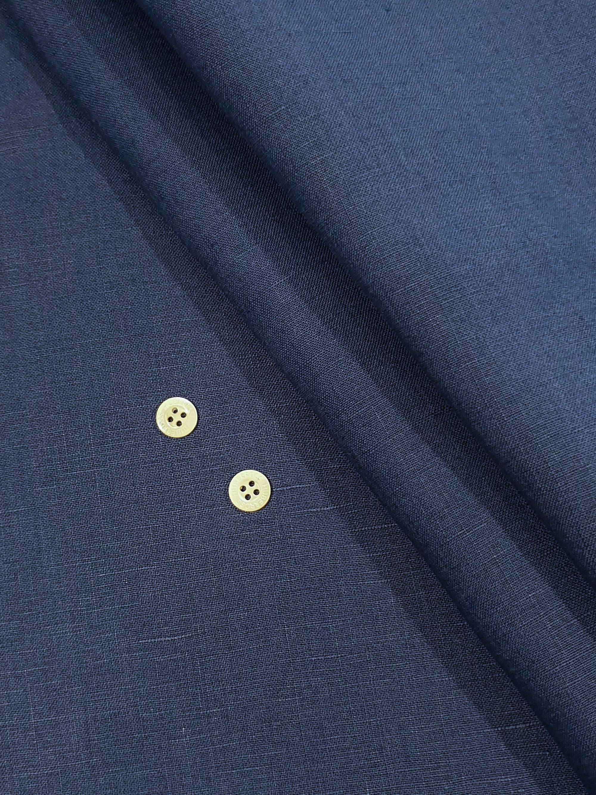 950.052 Medium Blue Irish Linen Suiting Fabrics