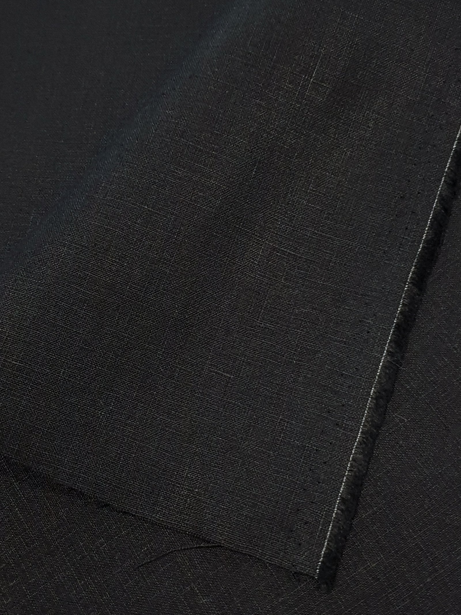 950.057 Black Linen Suiting Fabrics