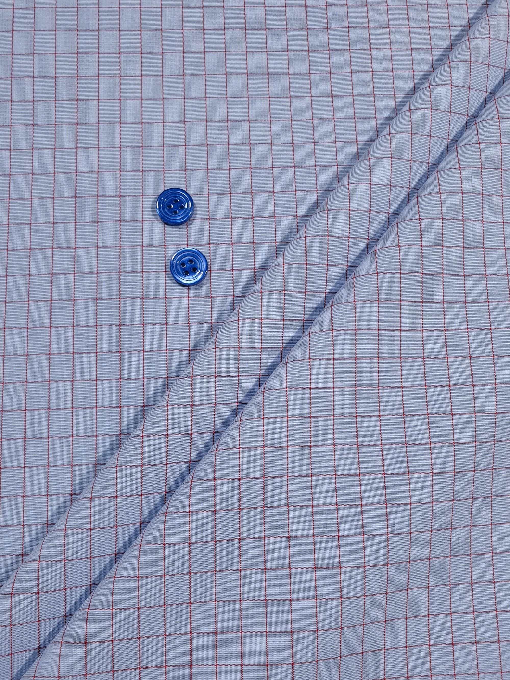 959.197 Blue with Wine Red 6mm Checks