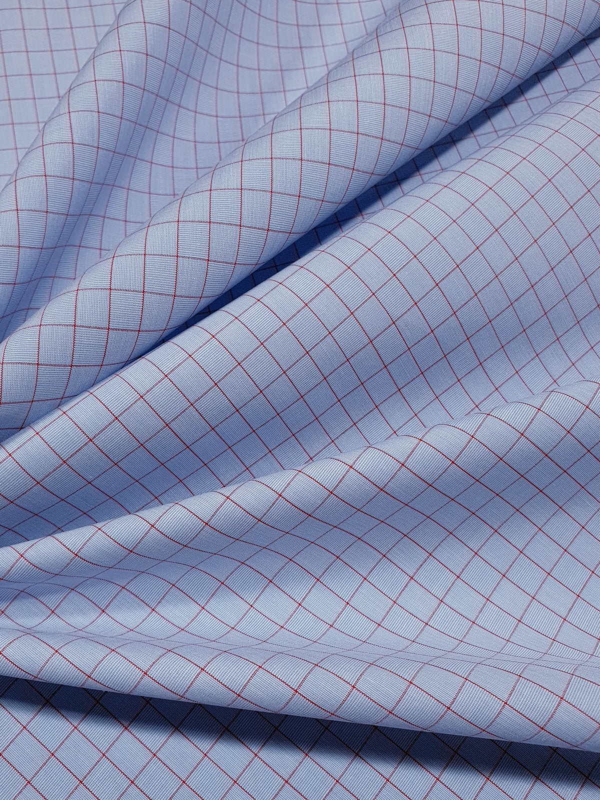 959.197 Blue with Wine Red 6mm Checks