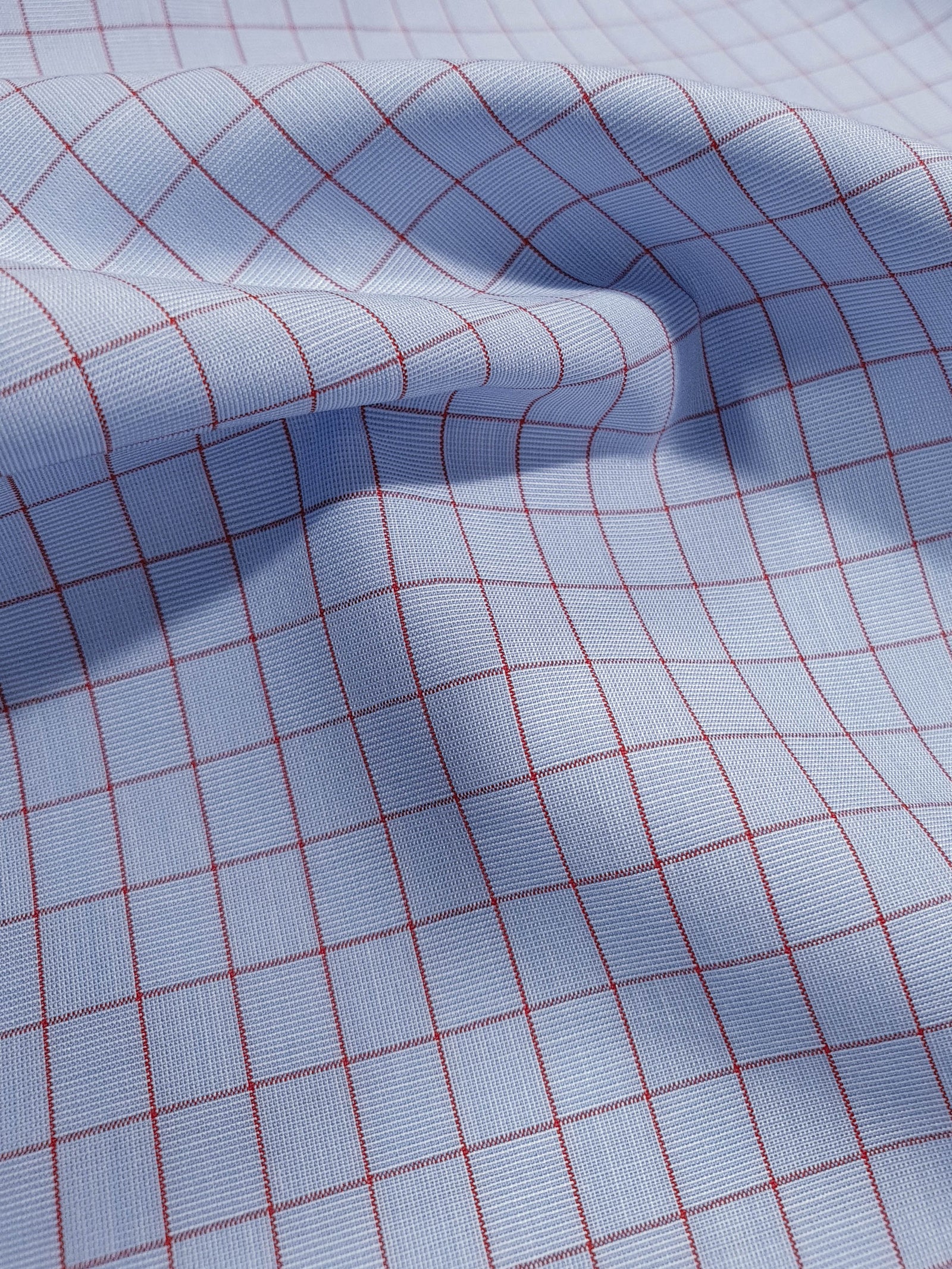 959.197 Blue with Wine Red 6mm Checks