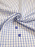 959.236 White with Blue 1cm Checks