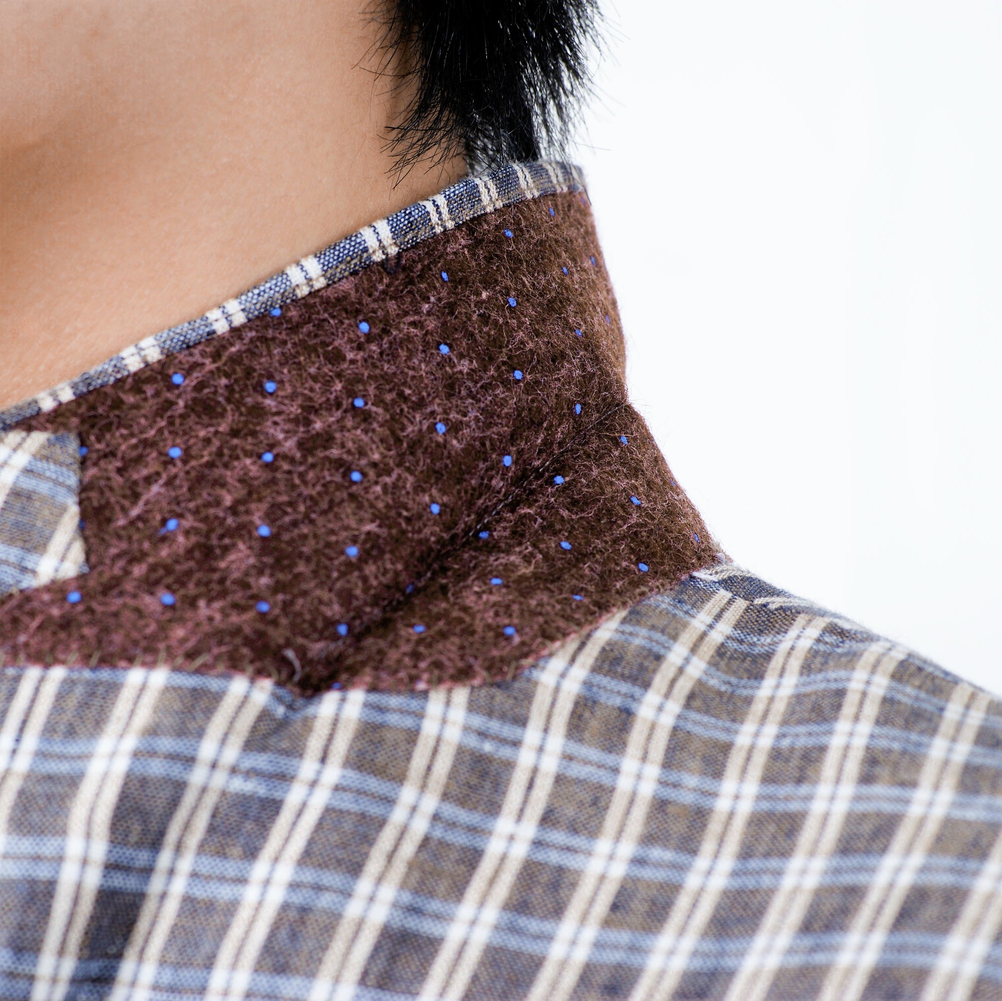 HUBERROSS Luxurious Felt for Jackets Undercollar Design F011 Wool and Viscose . Made in Italy