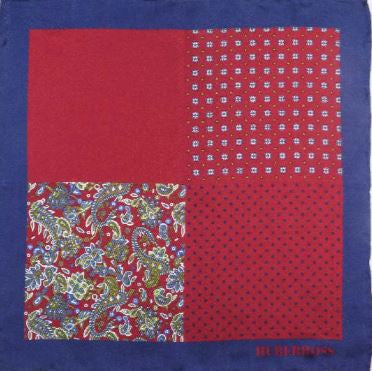 Emblem 100% Hand Stitched Pure Silk Pocket Square