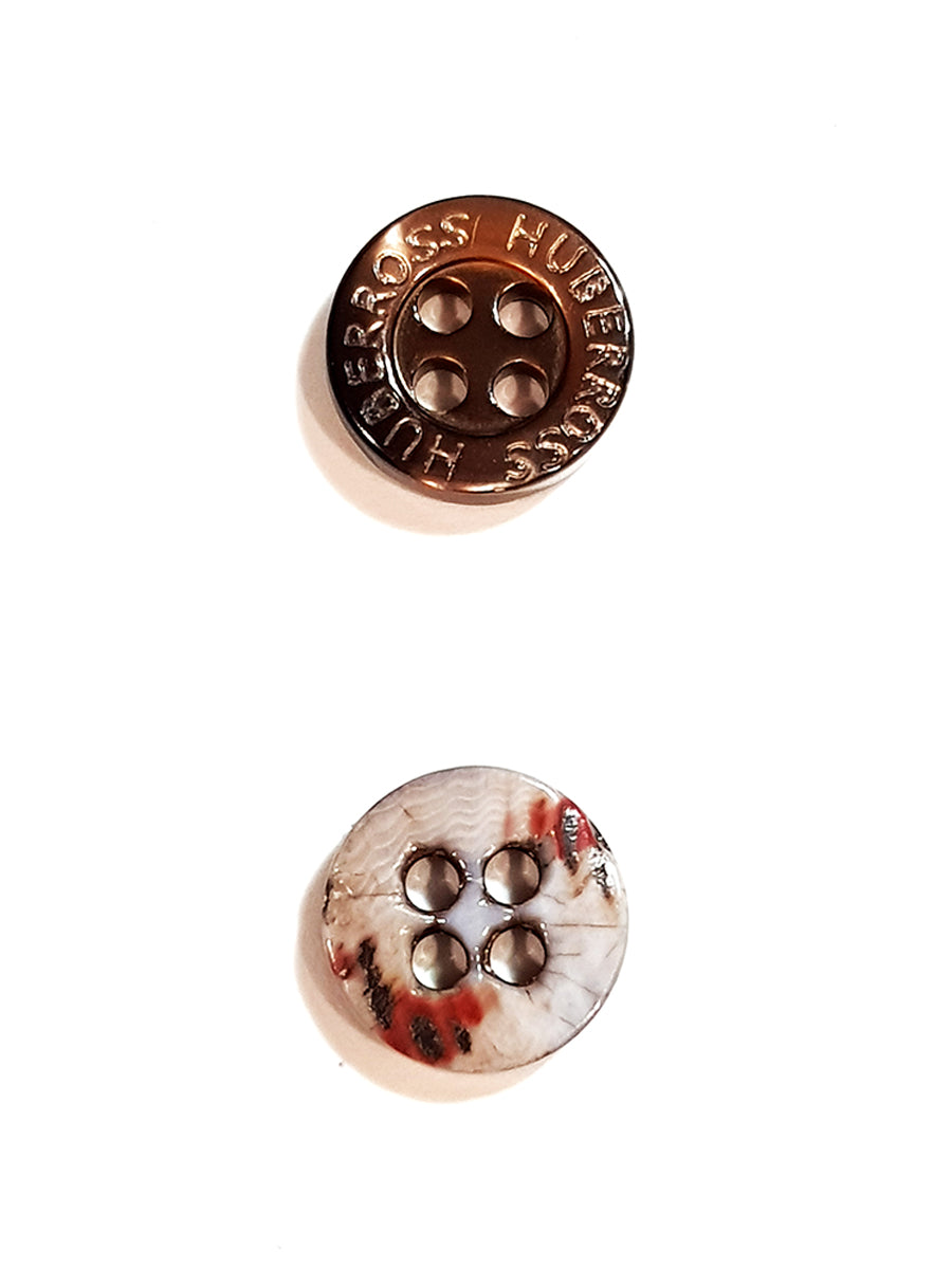 SH01 HUBERROSS Engraved Trocus Shell Buttons