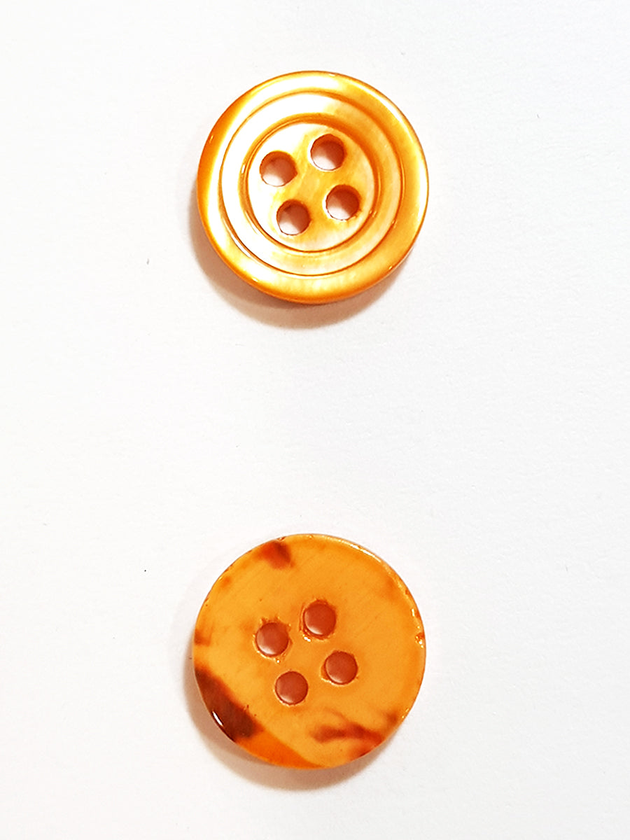 SP02/OR HUBERROSS Apricot Colored Trocus Shell Buttons