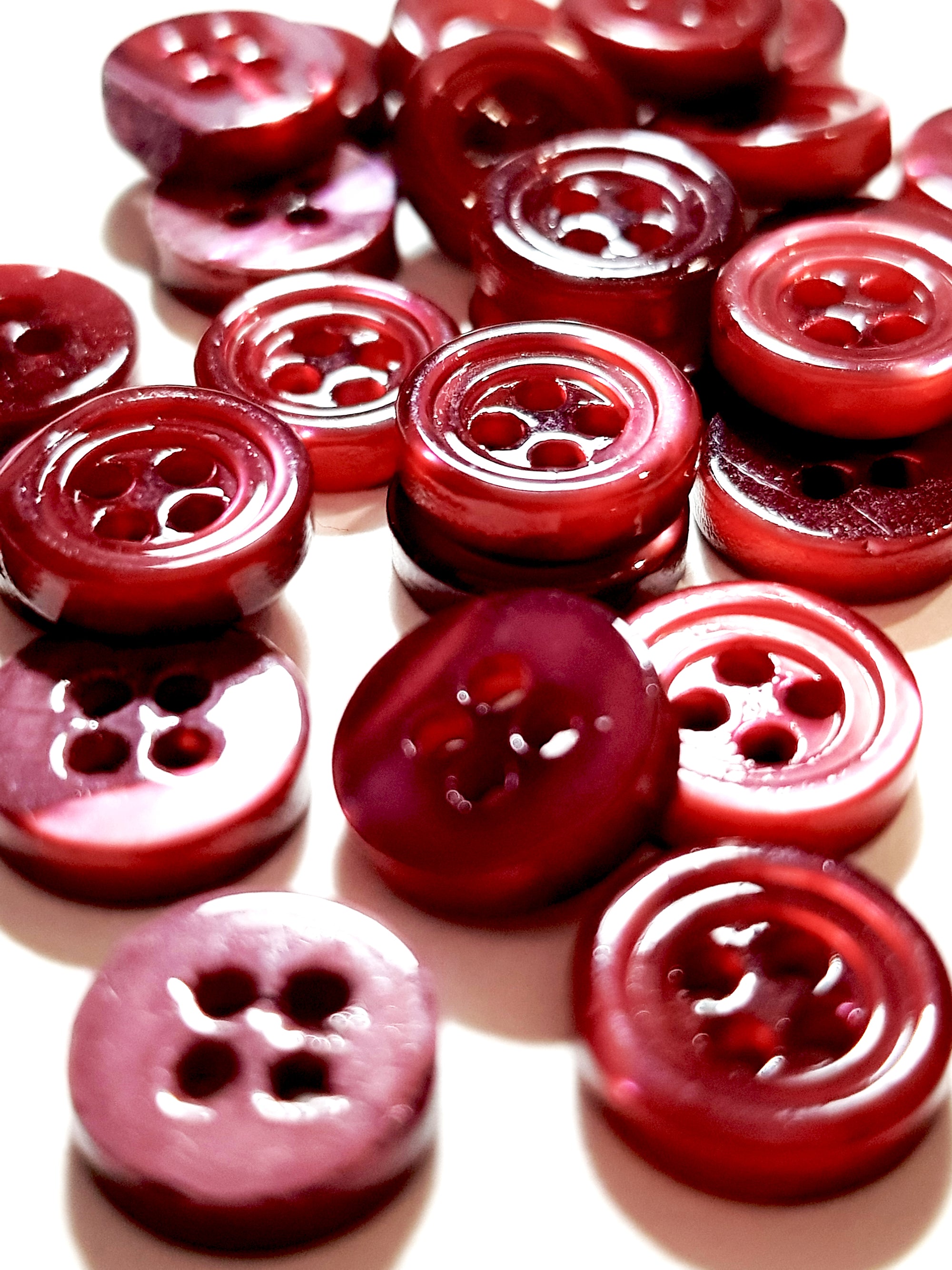 SP02/WI HUBERROSS Burgundy Wine Colored Trocus Shell Buttons