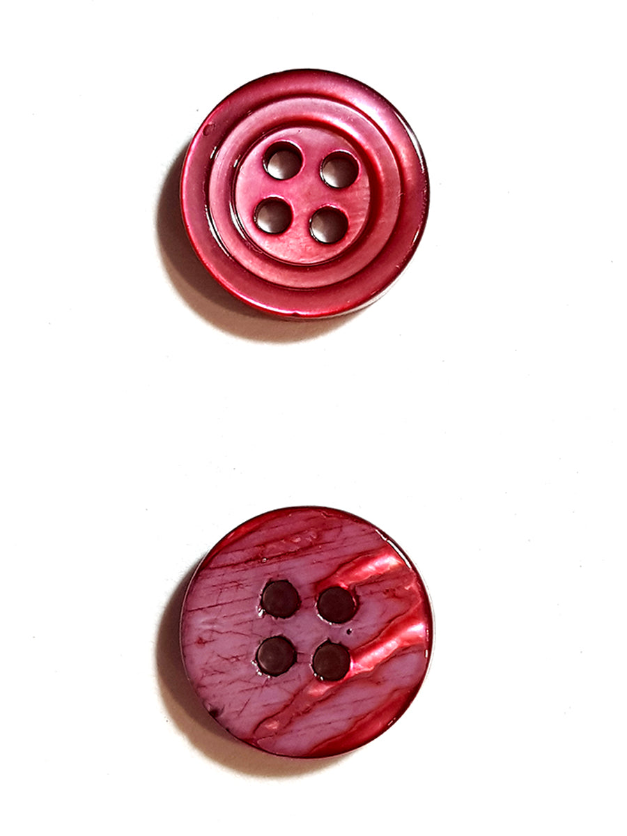 SP02/WI HUBERROSS Burgundy Wine Colored Trocus Shell Buttons