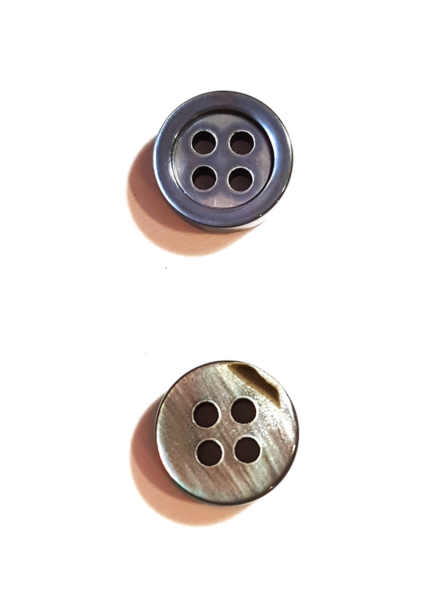 SP03/G14 HUBERROSS Grey Colour 3mm Trocus Shell Buttons