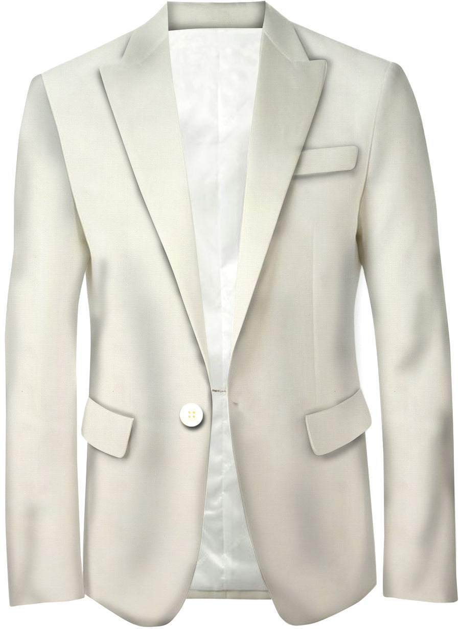 950.053 Ivory Grey Irish Linen Suiting Fabrics